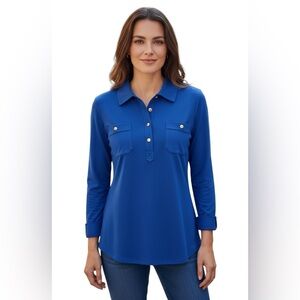 Karl Lagerfeld slow fashion, preppy, corp core, minimalist long sleeve shirt